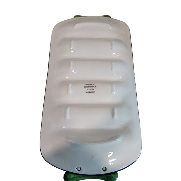 vintage hotdog bbq platter pickles mustard ketchup 4th of july, labor day party - Picture 6 of 7